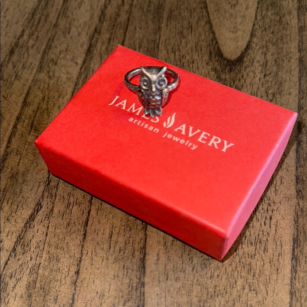 James Avery Silver Owl Ring
